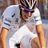 Andy Schleck im weissen Trikot des besten Jungfahrers bei der 13. Etappe des  Giro d'Italia 2007